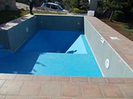 installazione liner piscine Scopello