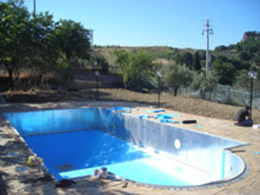 piscina scala romana in pannelli Caltanissetta
