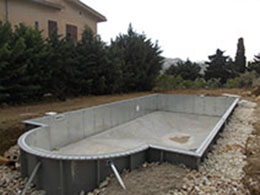riempimento perimetrale piscina Agrigento